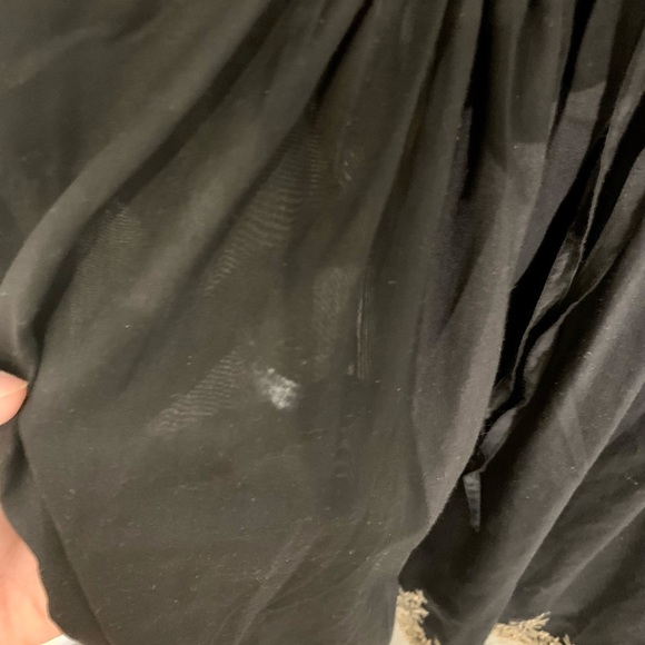 Black dress— Gold trim embroidered details - Picture 6 of 7